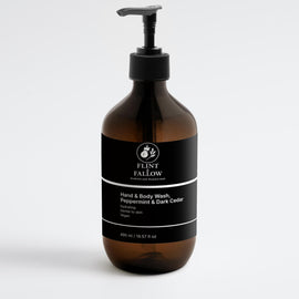 Hand & Body Wash, Peppermint & Dark Cedar