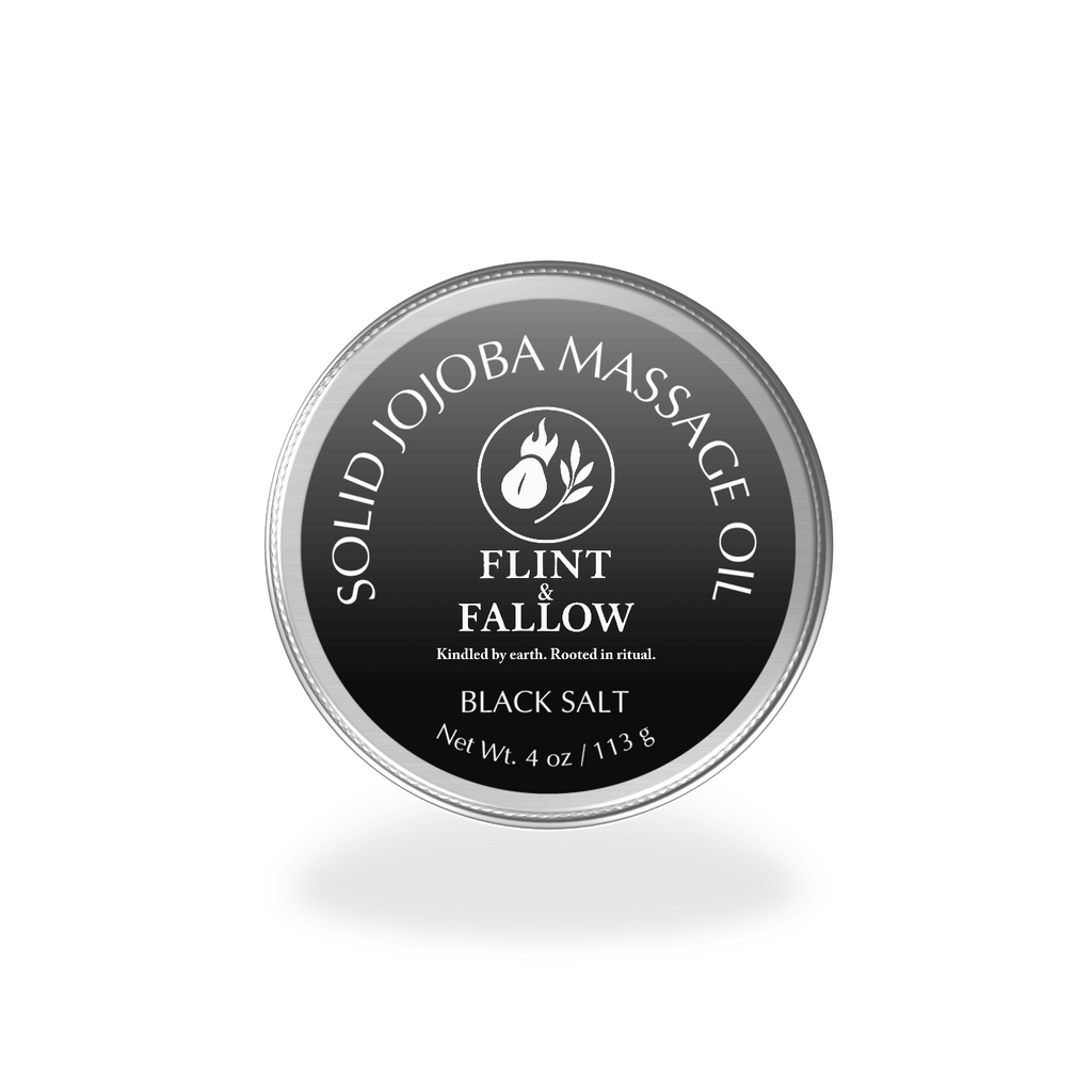 Black Salt Solid Jojoba Massage Oil
